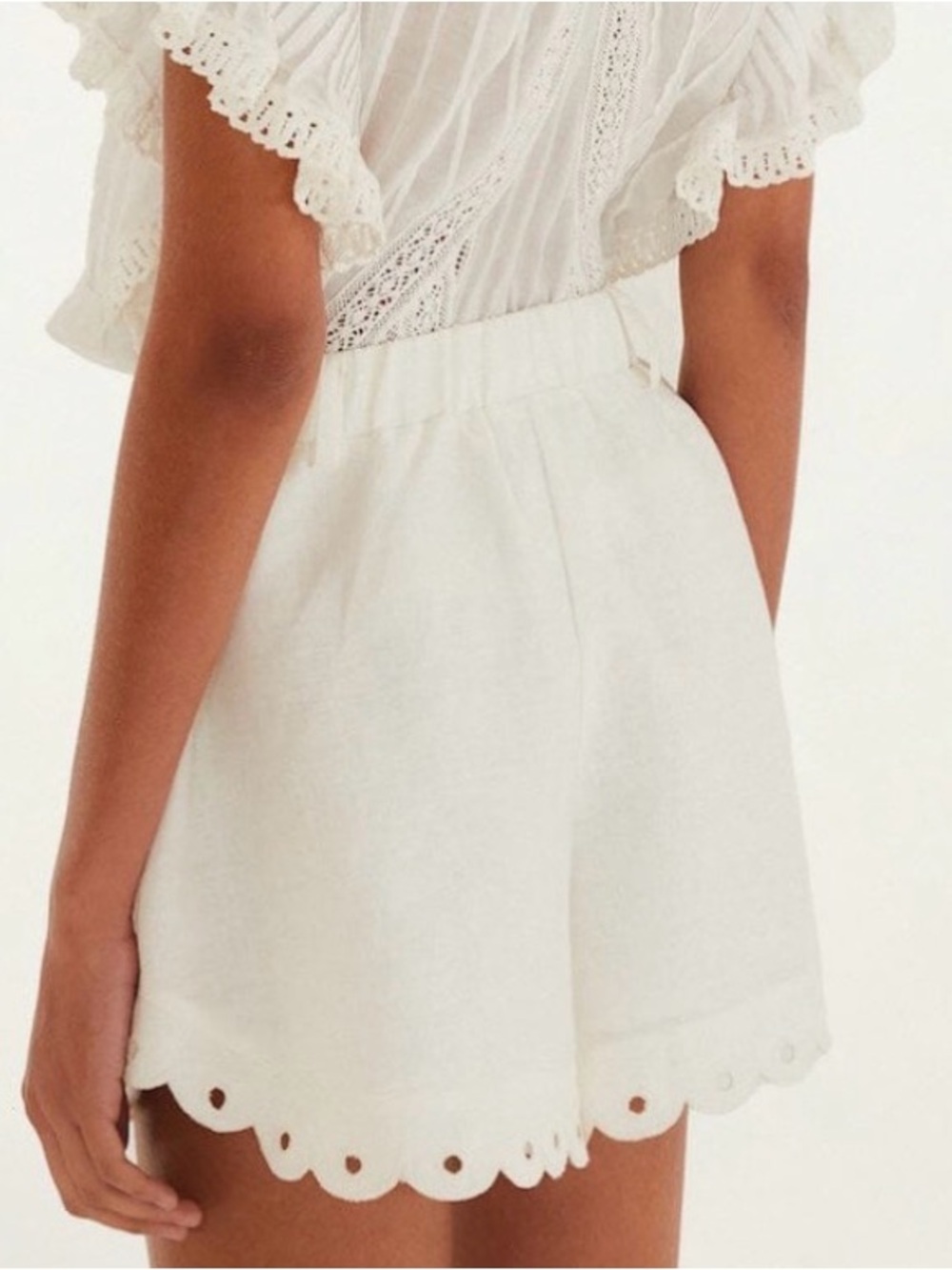 Farm Rio Off-White Artisanal Short - Picture 3 of 4